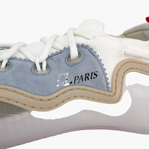 Christian Louboutin Arpoador Light Blue Suede Sock Sneakers Size 39 US 9 Women's - Picture 10 of 15